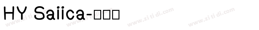 HY Saiica字体转换